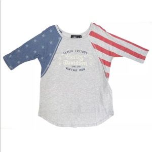 Harley-Davidson Women's Americana 3/4 Sleeve Tee